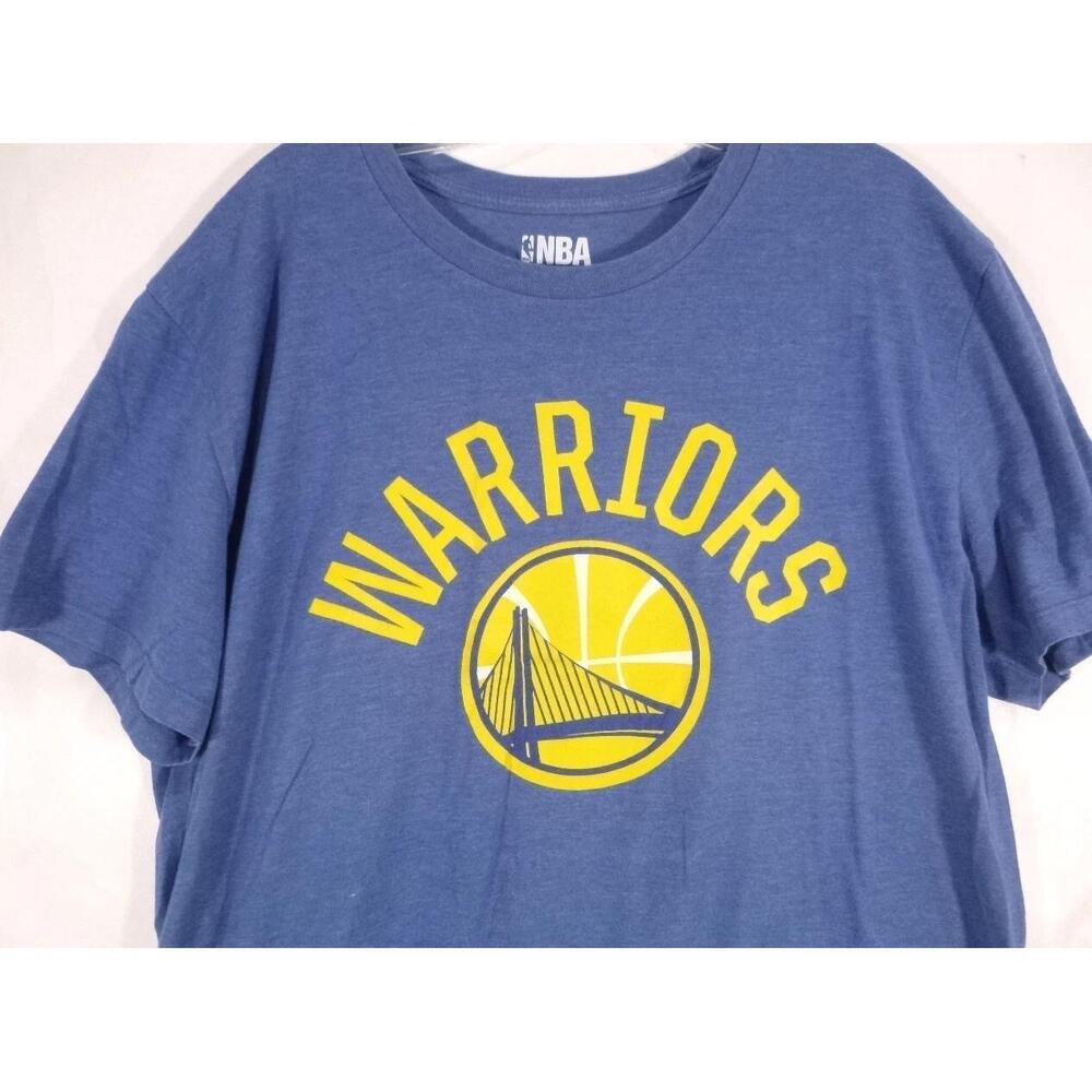 Nba Golden State Warriors T-Shirt-Mens Extra Large-Blue-Short Sleeve Casual